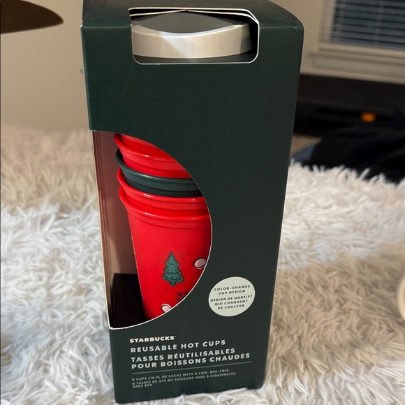 Starbucks Reusable Holiday Hot Cups Plus Lids Unopened NEW - Picture 1 of 4